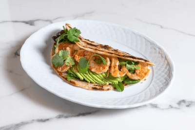 Roti with langoustines / Scramble